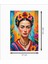 Frida Kahlo Portre Sanat 2 Dekoratif Ahşap Poster 2