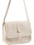 Krem SHK127 Suni Deri Iç Fermuar Cepli Çıtçıt Kapamalı El,kol ve Omuz Çantası U:17 E:22 G:7 cm 2