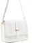 Beyaz Shk127 Deri Iç Fermuar Cepli Çıtçıt Kapamalı El,Kol Ve Omuz Çantası U:17 E:22 G:7 Cm 2