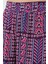 Kadın Desenli Viskon Pantolon 6749 - Mor 5
