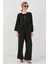 Kadın Önü Bağcıklı Tunik Pantolon Ikili Takım 6744 - Siyah 3