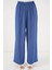 Kadın Önü Bağcıklı Tunik Pantolon Ikili Takım 6744 - Indigo 5