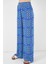 Kadın Desenli Viskon Pantolon 6749 - Saks 2