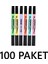 Cengo Çift Taraflı Highlighter Fosforlu Kalem Pastel Renkler 6lı Setten 100 Paket 1