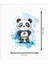 Panda Süperkahraman Sevimli Dekoratif Ahşap Poster 2