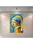 Inci Küpeli Kız Van Gogh Art Dekoratif Retro Ahşap Poster 1