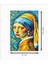 Inci Küpeli Kız Van Gogh Art Dekoratif Retro Ahşap Poster 2