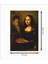 Mona Lisa ve Leonardo Da Vinci Dekoratif Ahşap Poster 2