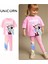 Kız Çocuk Disney Minnie Mouse Baskılı Pamuklu Esnek Kumaş Beli Lastikli Taytlı Ikili Takım 5