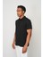Siyah Blue Regular Fit Polo Yaka Erkek T-Shirt E1012 2