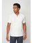 Beyaz Blue Regular Fit Polo Yaka Erkek T-Shirt E1003 4