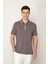 Kül Regular Fit Polo Yaka Fermuarlı Erkek T-Shirt E1014 1