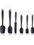 Siyah Silikon Spatula Kaşık Seti 6 Parça 3