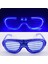 Mavi LED Işıklı Parti Gözlüğü - Neon 3 Modlu 4