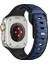 Apple Watch 8 (45MM) Uyumlu Yeni Tasarım Silikon KORDON-135 Lacivert-Siyah 1