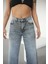 Kadın Gri Relaxed Fit Yüksek Bel Jeans 3