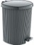 Plastik Gri Çizgi Model Pedallı Çöp Kovası 20 Lt ( Iç Kovalı ) 1