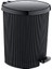 Plastik Siyah Çizgi Model Pedallı Çöp Kovası 20 Lt ( Iç Kovalı ) 1