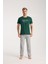 Erkek Yeşil Kısa Kol Pijama Takımı 2