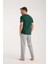 Erkek Yeşil Kısa Kol Pijama Takımı 5