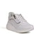 Kız Çocuk Beyaz Fermuarlı Bağcıklı Taşlı Sneaker Dolgu Taban Rahat Spor Ayakkabı 3