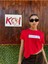 I'm Not A Robot / Kadın Kırmızı Renk T-Shirt 1
