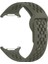Galaxy Watch 6 Classic (47MM) Uyumlu 20MM Kavisli Delikli Silikon KORDON-119 Yeşil 3