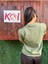 Pantone Sleepyhead / Kadın Haki Renk T-Shirt 3