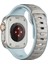 Apple Watch 8 (45MM) Uyumlu Yeni Tasarım Silikon KORDON-135 Açık Mavi-Gri 1