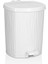 Plastik Beyaz Dalga Model Pedallı Çöp Kovası 20 Lt ( Iç Kovalı ) 1