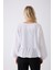 Önü Baglamalı Beyaz Fırfırlı Kimono 4