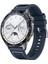 Huawei Watch Gt 2 (46MM) Uyumlu 22MM Örgü Dikişli Silikon KORDON-102 Mavi 1