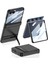 Galaxy Z Flip 7 Uyumlu Kılıf Magnetik Menteşeli Kamera Korumalı Kick Standlı Premium Kapak 1