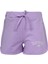 Girl Nakış Biyeli Şort Lila 1