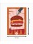 Hamburger Dekoratif Retro Ahşap Poster 2