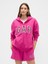 Kadın Pembe Gap Logo Fleece Fermuarlı Sweatshirt 1