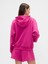 Kadın Pembe Gap Logo Fleece Fermuarlı Sweatshirt 5