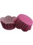 Cupcake Kalıbı Pet Kapsül Dalgalı Kek Kalıbı 65X38 mm (100 Adet) Mor Küçük Puanlı 1