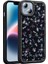 iPhone 13 Kılıf Taşlı ve Simli Tasarım Mpkr Azra Kapak - Siyah 2