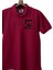 Bordo Lacoste Tasarım Polo Yaka 2