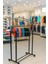 Homebella V Ayarlı 105 cm En Metal Konfeksiyon Elbise A.askılık Tekerlekli Portatif Eşek Vitrin Raf 4