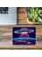 Retro Renkli Uzaylı Aracı Mouse Pad - 19X23 cm 2 mm Dikdörtgen Ithal Baskılı Mouse Pad 3