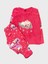 Kız Çocuk Pembe Ayıcık Desenli Uzun Kollu Kışlık Polar Pijama Takımı 1