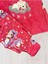 Kız Çocuk Pembe Ayıcık Desenli Uzun Kollu Kışlık Polar Pijama Takımı 3