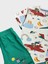 Kız Çocuk %100 Pamuklu Uçurtma Uçak Kız Desenli Kısa Kollu Yazlık Pijama Takımı 3