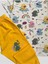 Kız Çocuk %100 Pamuklu Fil Desenli Beyaz Kısa Kollu Yazlık Pijama Takımı 3