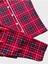 Kız Çocuk %100 Pamuklu Kırmızı Ekose Desen Milan Kumaş Gömlek Yaka Düğmeli Kısa Kollu Pijama Takımı 3