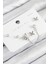 Mulvxxmd XDN02 Pirinç Zirkon Taşlı Kelebek Model Renk 925 Ayar Çivi Kadın Küpe Set (Mulvix) 1