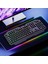Rainbow Işıklandırmalı 104+10 Multimedya Tuşlu Full Set Dizilim Membran Gaming Oyuncu Klavyesi 1