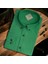 Linen Keten Klasik %100 Cotton Uzun Kollu Slim-Fit Terletmeyen Yeşil Gömlek (Regular Kalıp) 1